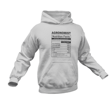 Load image into Gallery viewer, Agronomist Nutrition Facts Funny Gift Idea for Hoodie
