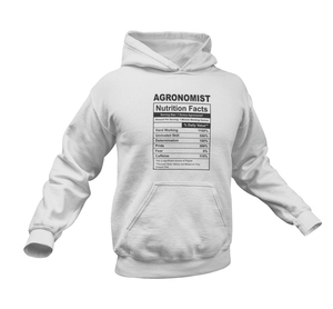 Agronomist Nutrition Facts Funny Gift Idea for Hoodie