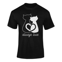 Load image into Gallery viewer, Always Love Cat T-Shirtanimal, animals, cat, cute, Ladies, love, Mens, pets, Unisex

