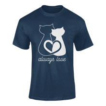 Load image into Gallery viewer, Always Love Cat T-Shirtanimal, animals, cat, cute, Ladies, love, Mens, pets, Unisex
