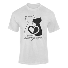 Load image into Gallery viewer, Always Love Cat T-Shirtanimal, animals, cat, cute, Ladies, love, Mens, pets, Unisex
