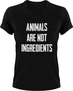 Animals are not ingredients Vegan T-Shirtanimals, Ladies, Mens, Unisex, Vegan