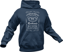 Load image into Gallery viewer, Anything but ordinary redheads do it better printed on a blue hoodie
