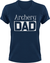Load image into Gallery viewer, Archery DAD T-Shirtarcher, archery, Awesome, cool dad, dad, Ladies, Mens, sport, Unisex
