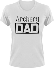 Load image into Gallery viewer, Archery DAD T-Shirtarcher, archery, Awesome, cool dad, dad, Ladies, Mens, sport, Unisex
