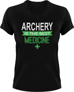 Archery is the best medicine T-Shirtarcher, archery, Ladies, medicine, Mens, sport, the best medicine, Unisex