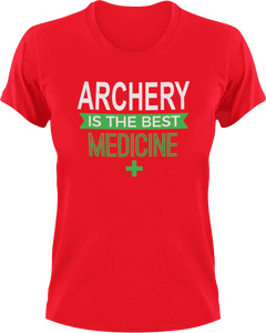 Archery is the best medicine T-Shirtarcher, archery, Ladies, medicine, Mens, sport, the best medicine, Unisex