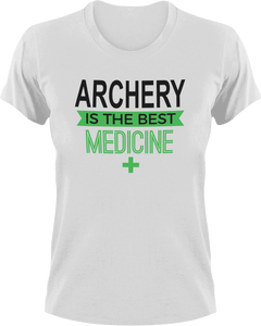 Archery is the best medicine T-Shirtarcher, archery, Ladies, medicine, Mens, sport, the best medicine, Unisex