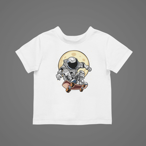 Astronaut On Skateboard Kids T-Shirtastronaut, boy, dog, girl, kids, neice, nephew