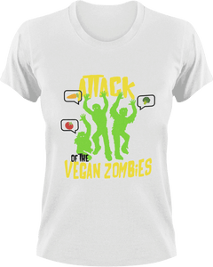 Attack of the Vegan Zombies T-ShirtHalloween, Ladies, Mens, Unisex, Vegan, zombie