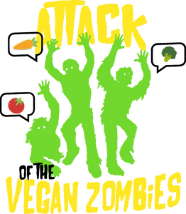 Attack of the Vegan Zombies T-ShirtHalloween, Ladies, Mens, Unisex, Vegan, zombie