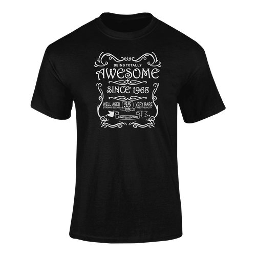 Awesome Since 1968 Birthday T-Shirtbirthday, family, Ladies, Mens, Unisex