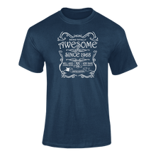 Load image into Gallery viewer, Awesome Since 1968 Birthday T-Shirtbirthday, family, Ladies, Mens, Unisex
