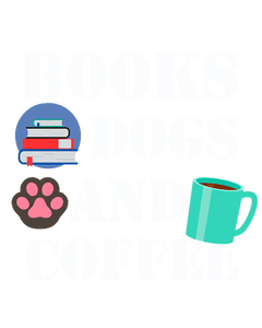 Books - Dogs - Coffee T-Shirtanimals, books, coffee, dog, Ladies, Mens, pets, Unisex