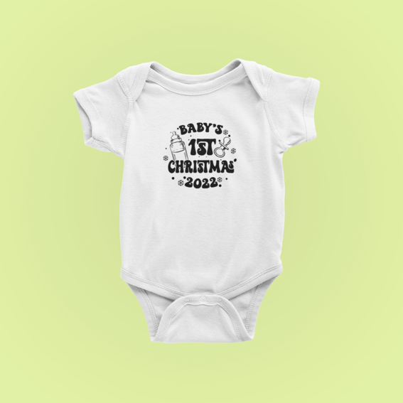 Baby's First Christmas Baby Vest