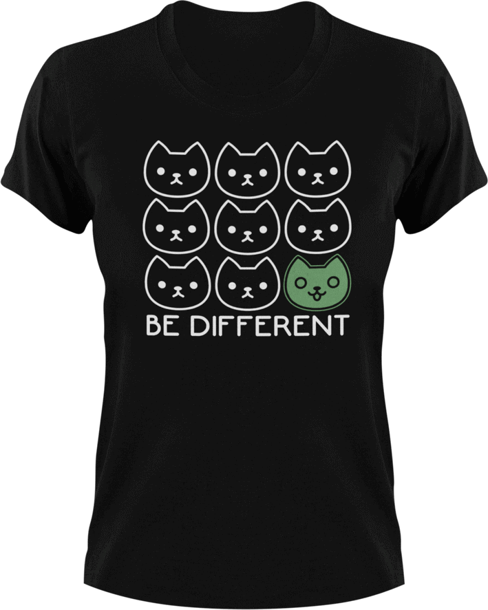 Be different T-Shirtcat, dog, dogs, Ladies, Mens, motivation, pets, Unisex