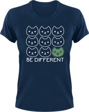 Load image into Gallery viewer, Be different T-Shirtcat, dog, dogs, Ladies, Mens, motivation, pets, Unisex
