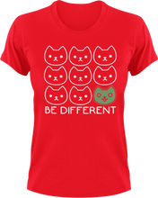 Load image into Gallery viewer, Be different T-Shirtcat, dog, dogs, Ladies, Mens, motivation, pets, Unisex
