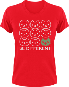 Be different T-Shirtcat, dog, dogs, Ladies, Mens, motivation, pets, Unisex