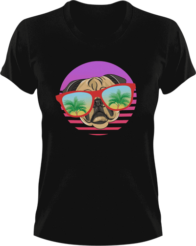 Beach pug T-Shirtbeach, dog, Ladies, Mens, Pug, Unisex, vacation