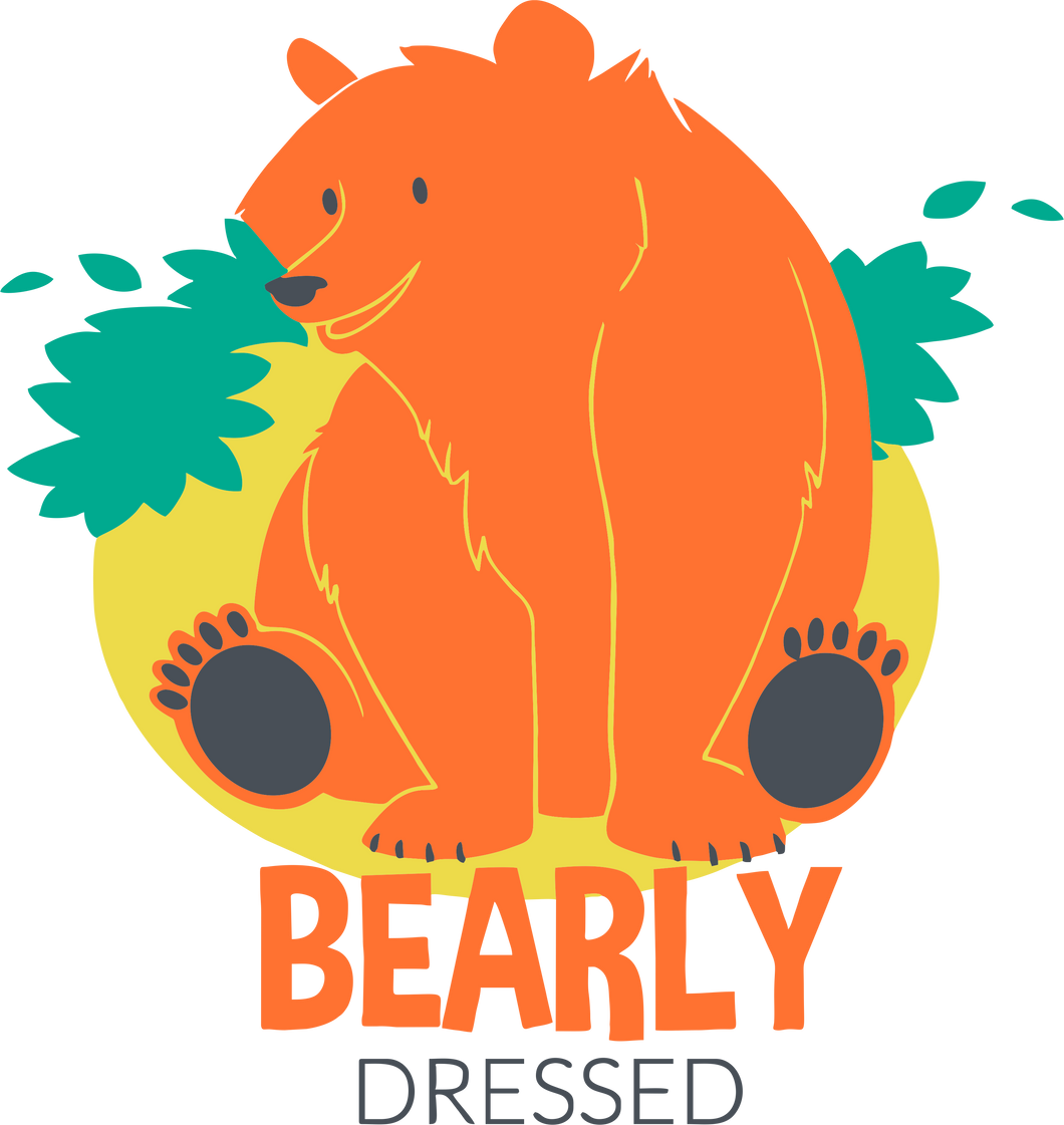 Bearly Dressed Funny T-Shirtbear, funny, Ladies, Mens, puns, Unisex