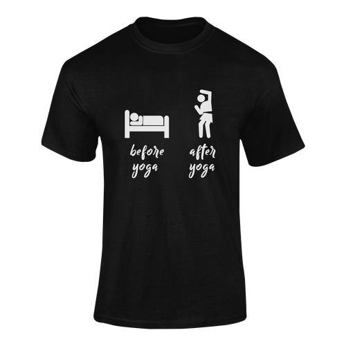Before Yoga After Yoga Funny T-Shirtaerial yoga, funny, hot yoga, Ladies, Mens, Unisex, yoga