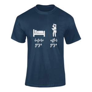 Before Yoga After Yoga Funny T-Shirtaerial yoga, funny, hot yoga, Ladies, Mens, Unisex, yoga