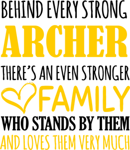 Strong Archer T-Shirtarcher, archery, Behind every, family, Ladies, Mens, sport, strong, Unisex