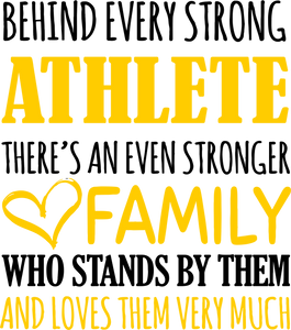 Strong Athlete T-Shirtathlete, Behind every, family, Ladies, Mens, running, sport, strong, Unisex