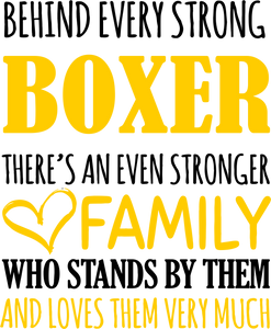 Strong Boxer T-ShirtBehind every, boxer, boxing, family, Ladies, Mens, strong, Unisex