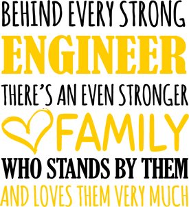 Strong Engineer T-ShirtBehind every, engineer, family, Ladies, Mens, strong, Unisex