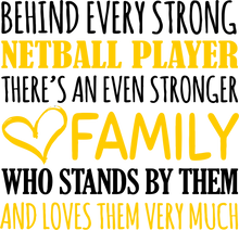 Load image into Gallery viewer, Strong Netball Player T-ShirtBehind every, family, Ladies, Mens, netball, sport, strong, Unisex
