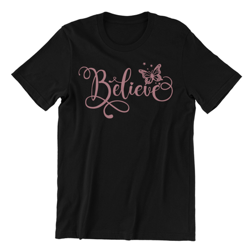Believe T-shirtchristian, Ladies, Mens, motivation