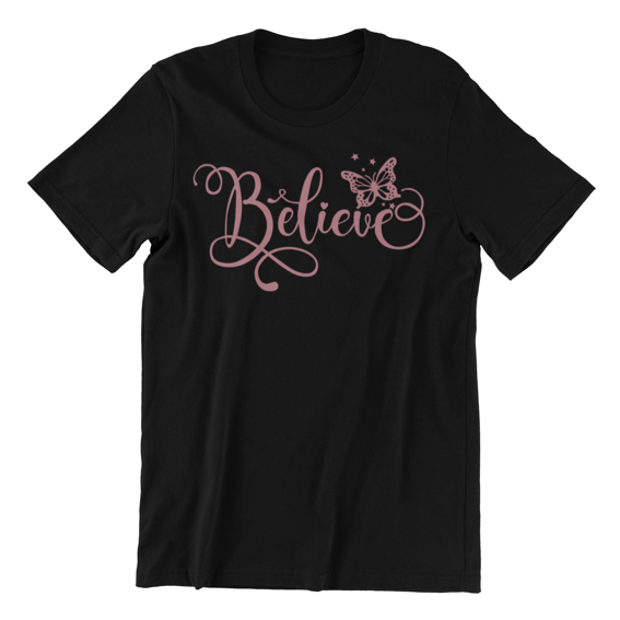 Believe T-shirtchristian, Ladies, Mens, motivation