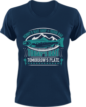 Load image into Gallery viewer, Benny&#39;s bait shop and sushi bar T-Shirtdad, Dad Jokes, fatherhood, Fathers day, fishing, Ladies, Mens, Unisex
