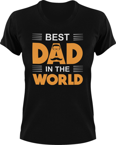 Best dad in the world T-Shirt 2dad, Fathers day, funny, Ladies, Mens, Unisex