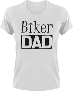 Biker DAD T-ShirtAwesome, bike, biker, biking, cool dad, dad, Ladies, Mens, Unisex