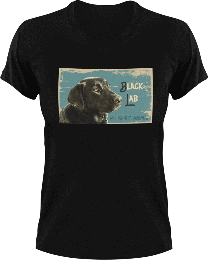 Black Lab T-Shirtdog, Ladies, Mens, picture, Unisex