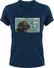 Load image into Gallery viewer, Black Lab T-Shirtdog, Ladies, Mens, picture, Unisex
