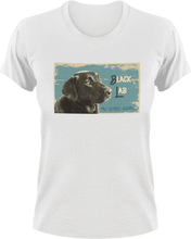 Load image into Gallery viewer, Black Lab T-Shirtdog, Ladies, Mens, picture, Unisex

