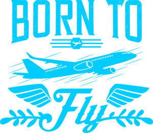 Born To Fly Novelty T-Shirtairplane, aviation, fly, flying, Ladies, Mens, plane, Unisex