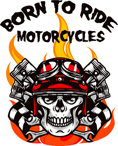Born To Ride Motorcycles T-Shirtbike, biker, biking, born, Ladies, Mens, motorcycles, Unisex