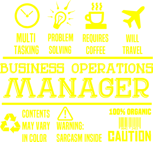 Business Operations Manager Novelty T-Shirtbusiness operations manager, Ladies, Mens, Unisex