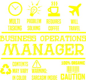 Business Operations Manager Novelty T-Shirtbusiness operations manager, Ladies, Mens, Unisex