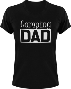 Camping DAD T-ShirtAdventure, Awesome, camper, campfire, camping, cool dad, dad, Ladies, Mens, Unisex