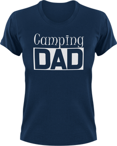 Camping DAD T-ShirtAdventure, Awesome, camper, campfire, camping, cool dad, dad, Ladies, Mens, Unisex
