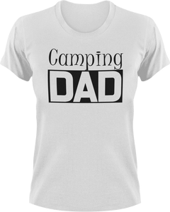Camping DAD T-ShirtAdventure, Awesome, camper, campfire, camping, cool dad, dad, Ladies, Mens, Unisex