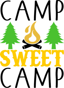 Camp sweet camp T-ShirtAdventure, campfire, camping, Ladies, Mens, Unisex