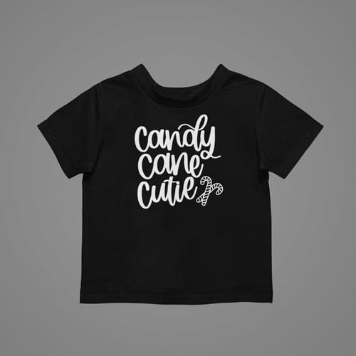 Candy Cane Cutie Kids T-Shirtboy, Candy, christmas, cute, girl, kids, Merry Christmas, neice, nephew
