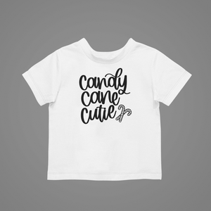 Candy Cane Cutie Kids T-Shirtboy, Candy, christmas, cute, girl, kids, Merry Christmas, neice, nephew